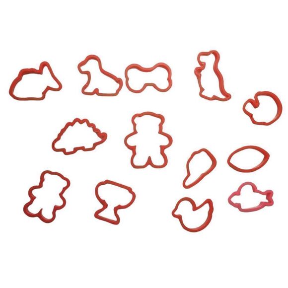 Vintage Wilson 101 Cookie Cutters Holidays Numbers Lettters Animals IOB - Picture 10 of 14